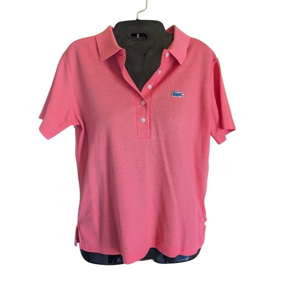 Haymaker Lacoste Polo Shirt Women 36 Vintage Preppy Retro Tennis Sporty Heritage